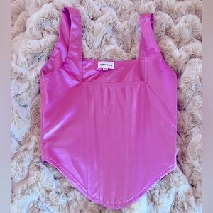 Superdown purple corset top